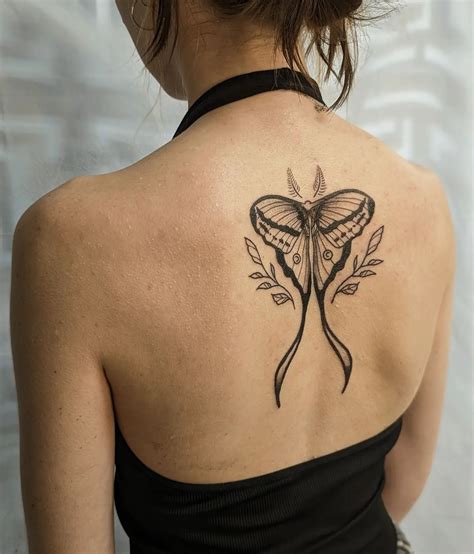 Lunar Moth Tattoo Placement