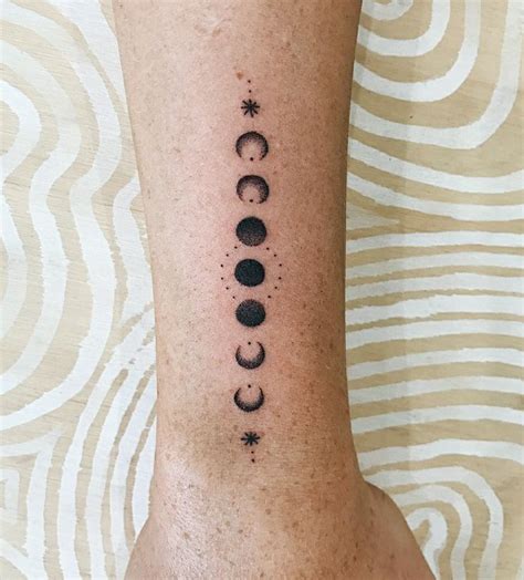 Lunar Phase Tattoo Designs