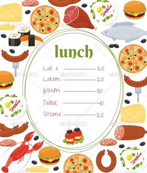 Lunch Menu Template