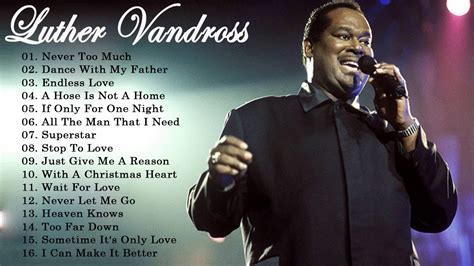 Luther Vandross performing on stage