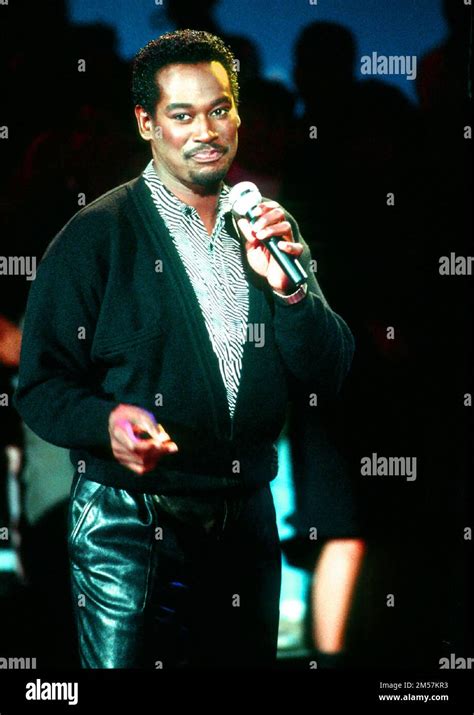 Luther Vandross performing on stage