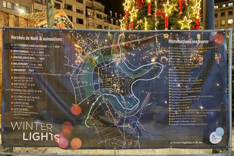 Luxembourg Christmas Market Map