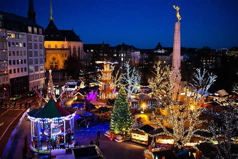 Luxembourg Christmas Market Shopping