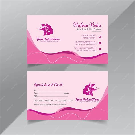 Luxury and Glamour Salon Business Card