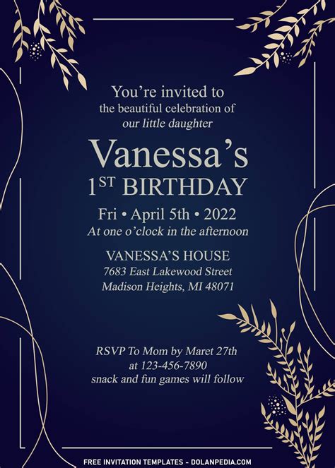 Luxury Birthday Invitation