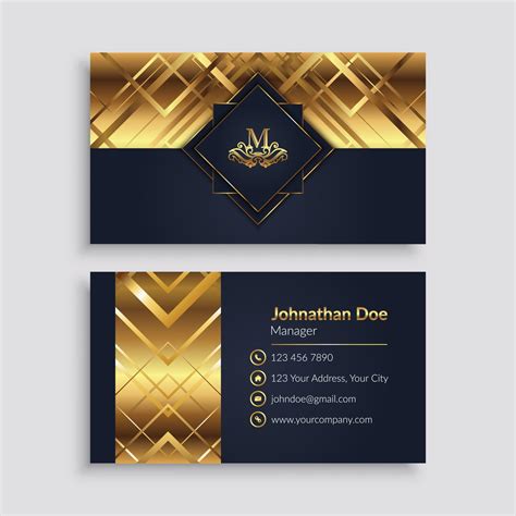 Luxury business card template