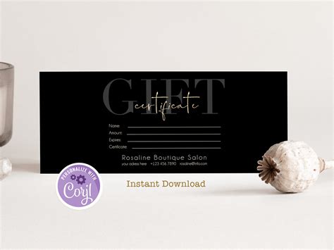 Luxury Gift Certificate Template