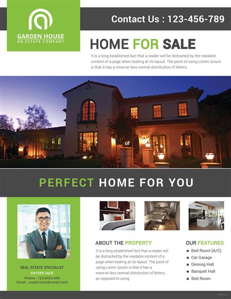 A luxury and high-end home sale brochure template