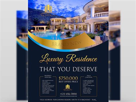 Luxury Real Estate Flyer Template