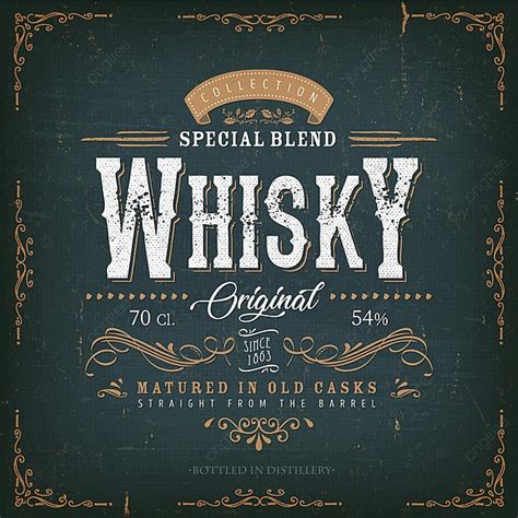 Luxury Whiskey Label Template