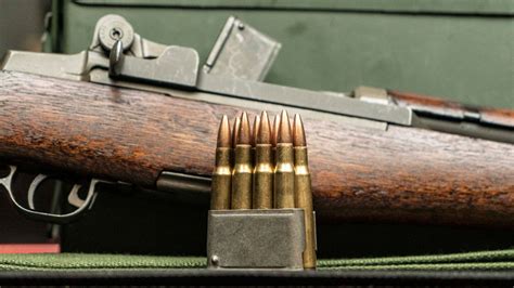 M1 Garand rifle with ammunition