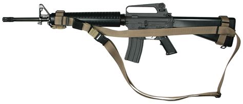 M16 with single-point sling and rear stock attachment