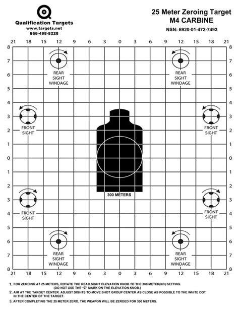 M4 Qualification Target 100 Meters