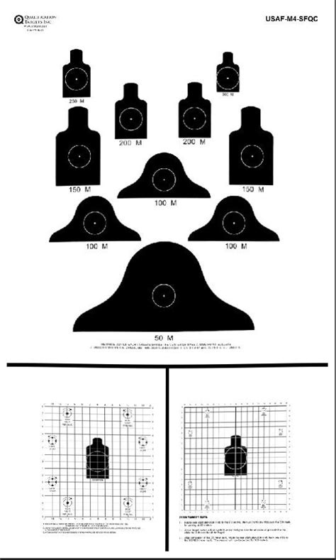 M4 Qualification Target Standing