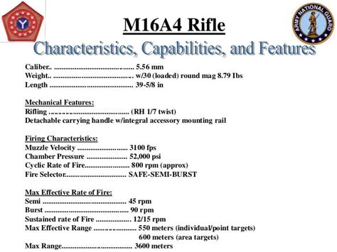 M4 Rifle Max Effective Range Examples