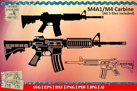 M4A1 Stencil Design