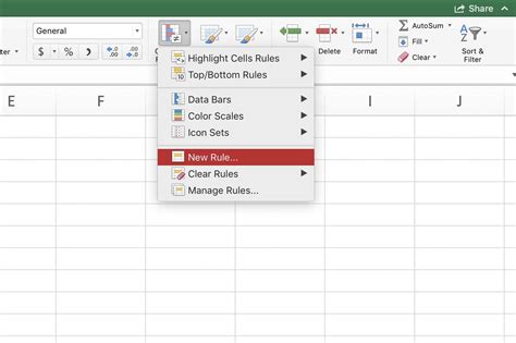 Mac Excel Conditional Formatting Rules