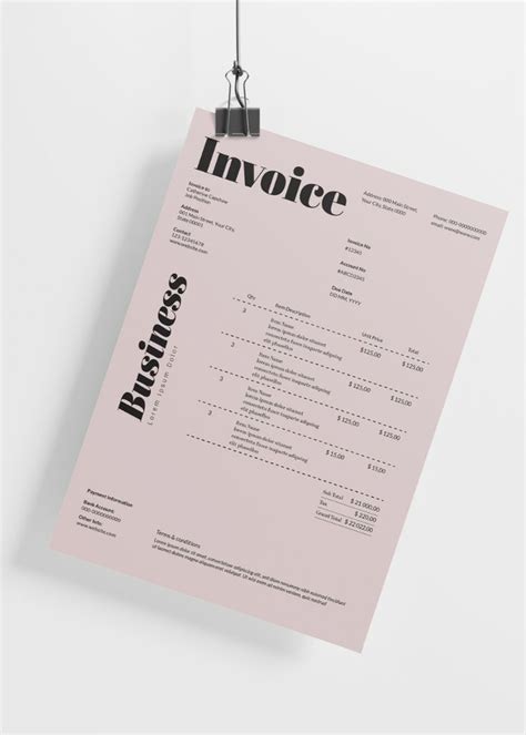 Mac Invoice Template in Illustrator