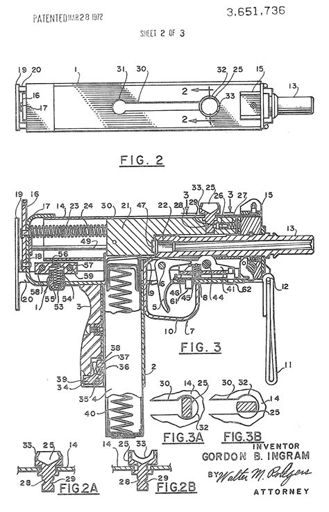 A vintage advertisement for the Mac 10 semi-automatic pistol