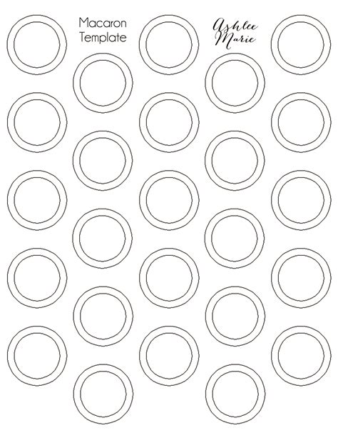 Macaron Templates Printable Image