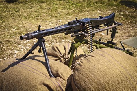 Machine Gunner in Combat