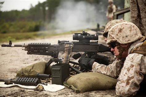 Machine Gunner Marines and technology