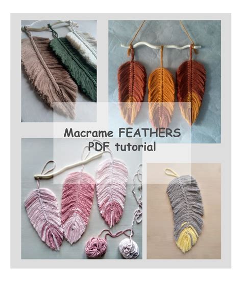 Macrame Feather Template Tutorials