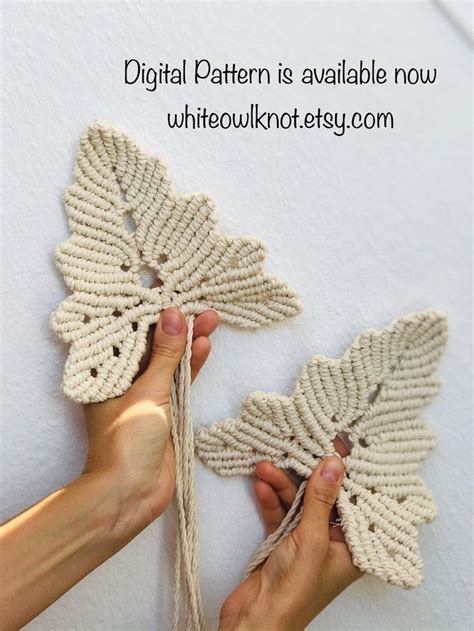 Macrame Leaf Template