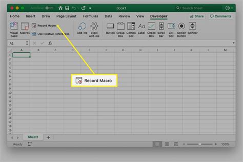 Macro in Excel on a Mac