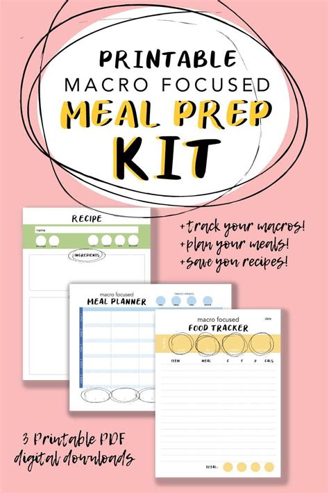 Macro Meal Planner Template