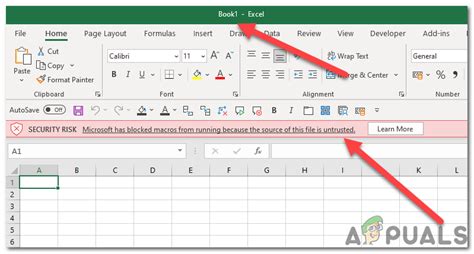 Cannot Run Macro Error in Excel