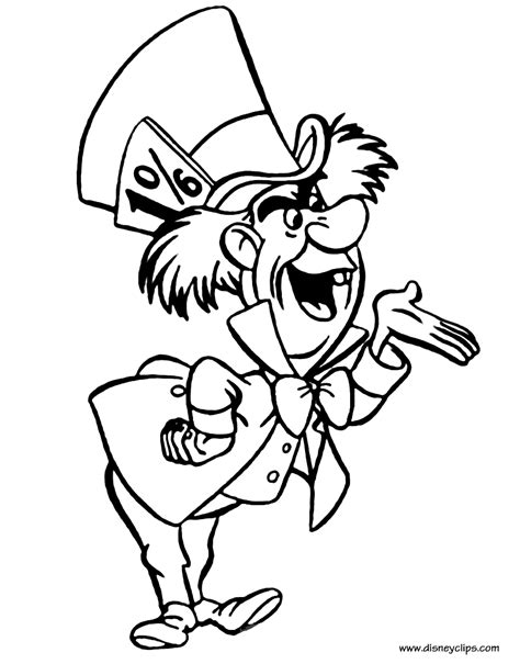 Mad Hatter coloring pages