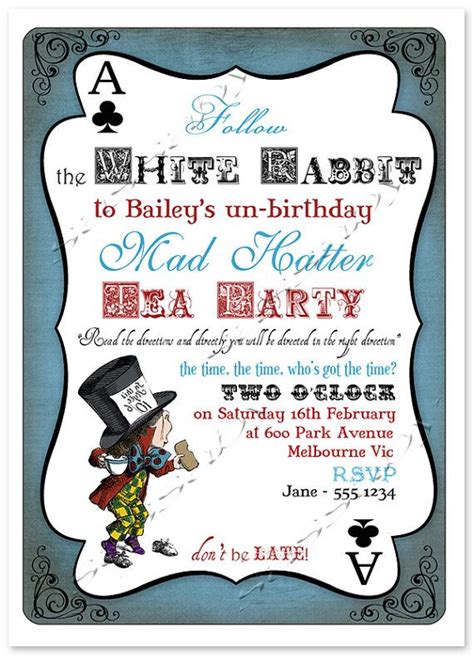 Mad Hatter party printables