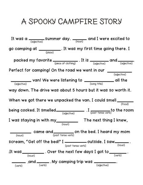 Mad Libs Horror Story