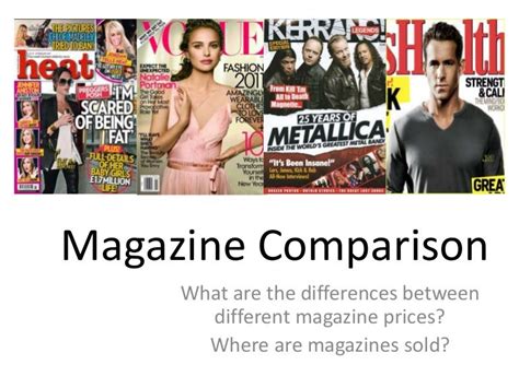 Magazine Comparison