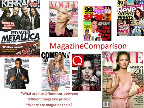 Magazine comparison