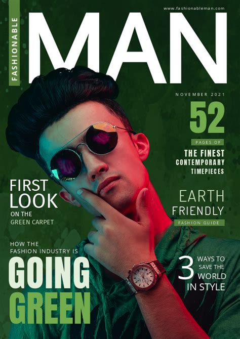 Magazine Cover Design Template