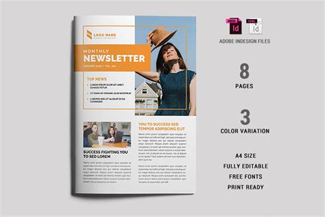 Magazine-Style Newsletter Template