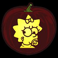 Maggie Simpson Pumpkin Stencil