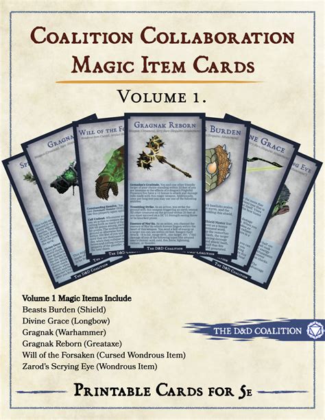 Magic Item Card Example