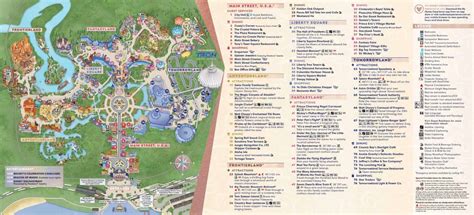 Magic Kingdom Dining Map