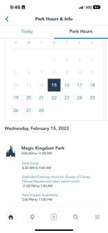 Magic Kingdom Park Hours