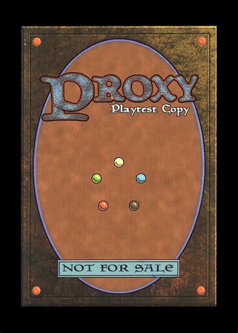 Magic: The Gathering proxy cards template