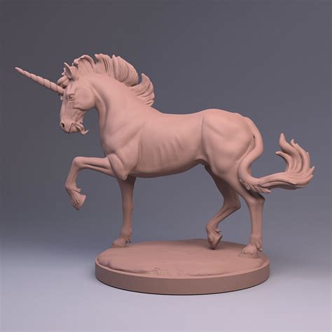 Magical 3D printable unicorn models