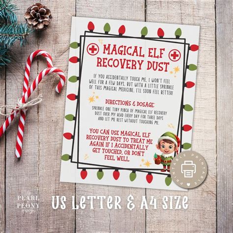 Magical Elf Recovery Letter Printables