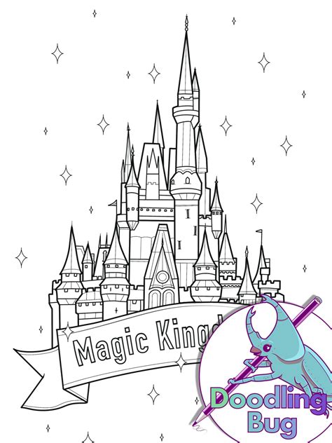 Magical Kingdom Coloring Page