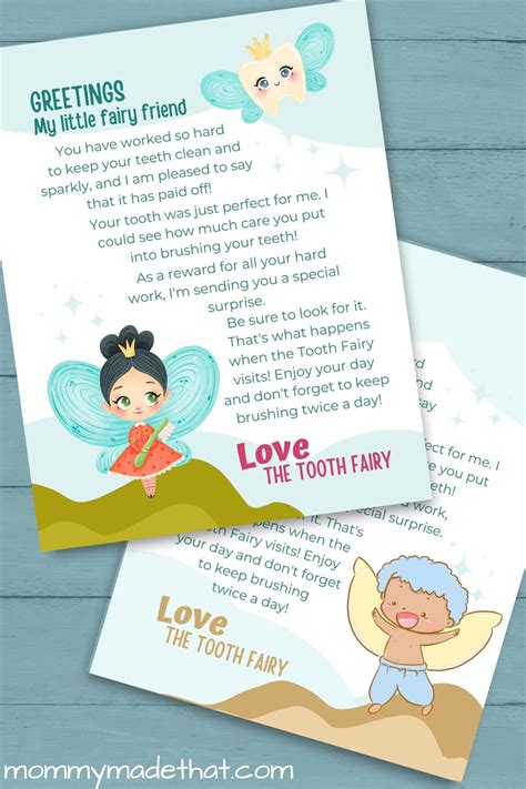 Magical Tooth Fairy Letters