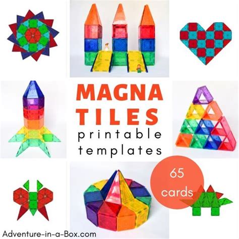 Magna Tile printables activities