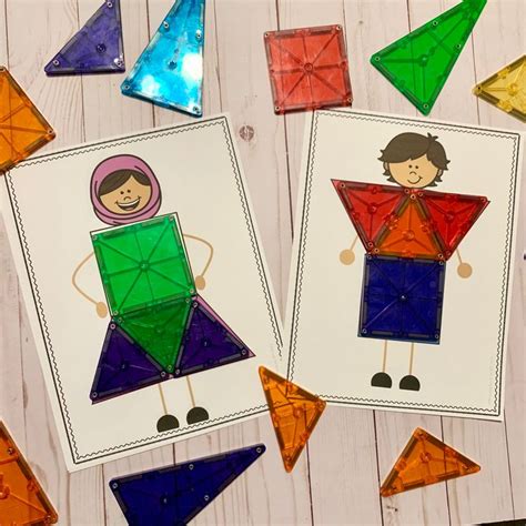 Magna Tile printables activities