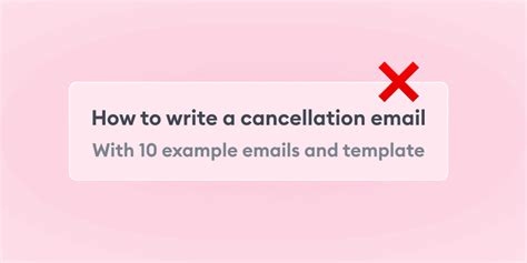 Mail Cancellation Process